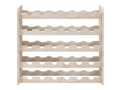 Eldon Botellero madera maciza de pino 67,5x25x60 cm