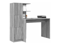Escritorio con almacenaje 2 piezas Sonoma gris 102 x 50 x 124 cm