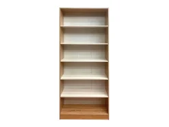 Estantería Boreal 6 estantes cambria/blanco 202x80x28 cm