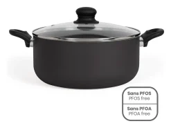 Faitout 28 cm Livoo MEP151N Antiadherente Silicona Todas las Fuentes de Calor Inducción
