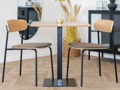 FANO salontafel 70 cm – Licht of zwart hout – Minimalistisch design-Color ribete verde crudo