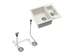 Fregadero blanco 58x50x28 prag