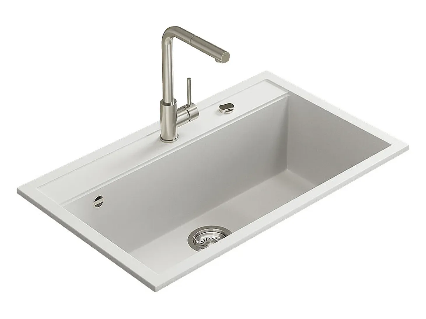 Fregadero blanco 80x51x20 sydney