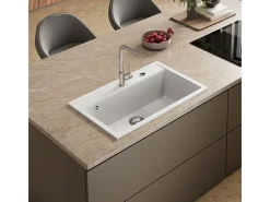Fregadero blanco 80x51x20 sydney