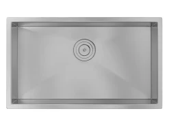 Fregadero de acero inoxidable - 76x45 cm - Gris - SOELA