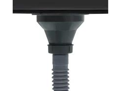 Fregadero de cocina con colador y sifón de acero inoxidable