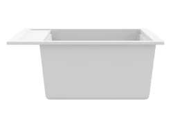 Fregadero de cocina con un seno de granito blanco ES232062
