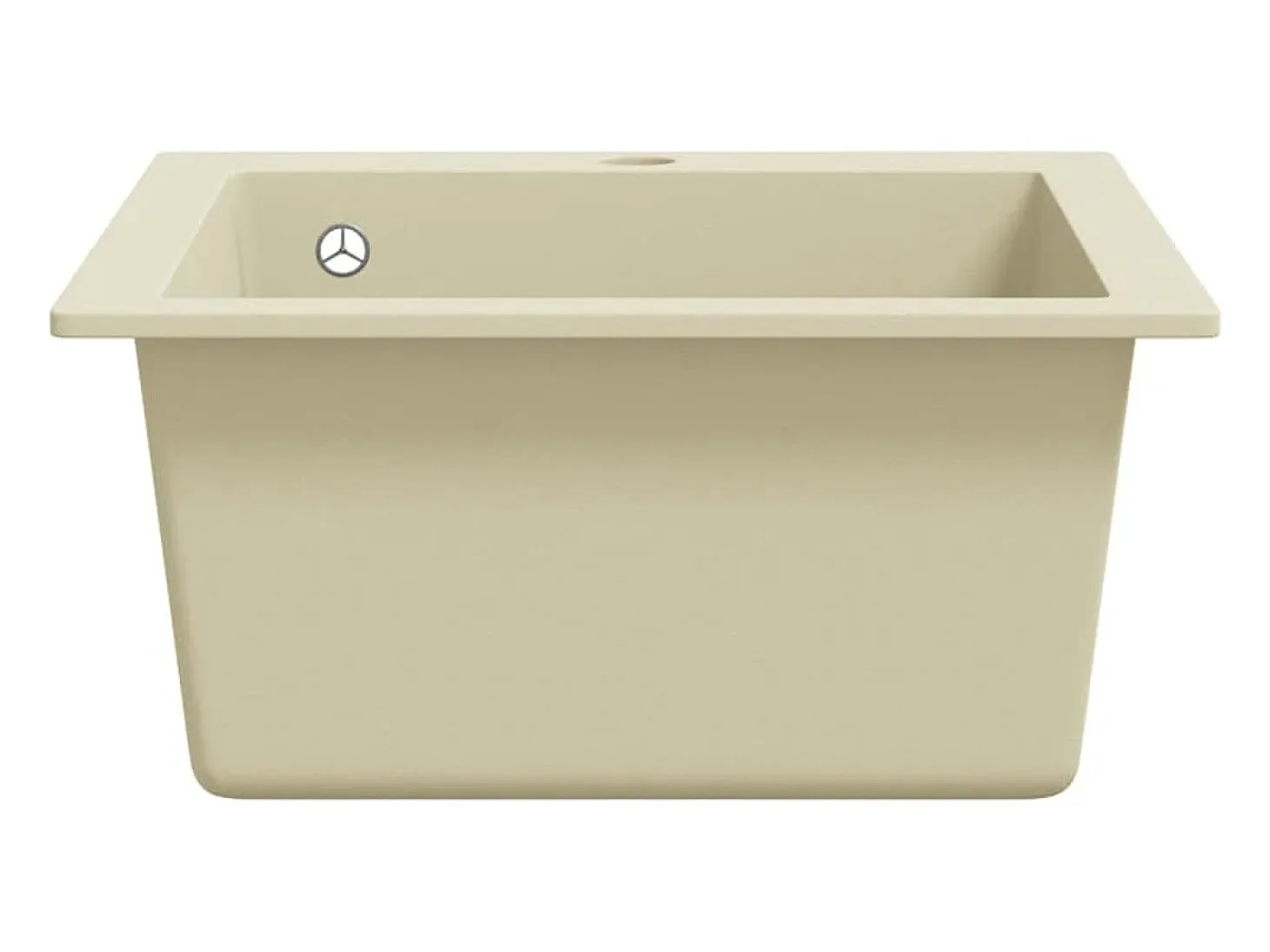 Fregadero de cocina de granito con un seno beige ES687291