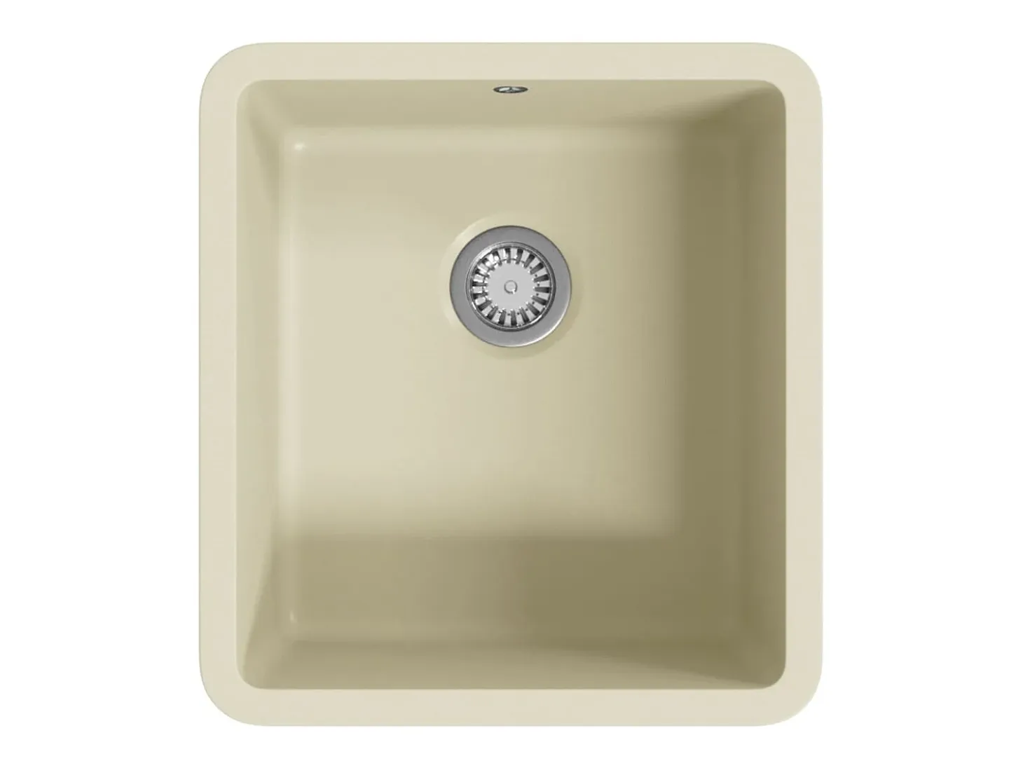 Fregadero de cocina de granito con un seno beige ES376877
