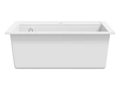 Fregadero de cocina de granito con un seno blanco ES685204