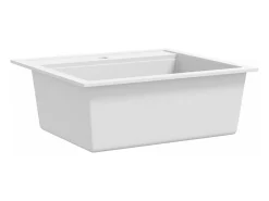 Fregadero de cocina de granito con un seno blanco ES685204
