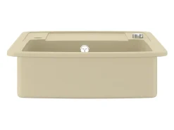 Fregadero de cocina de granito con un seno beige ES771783