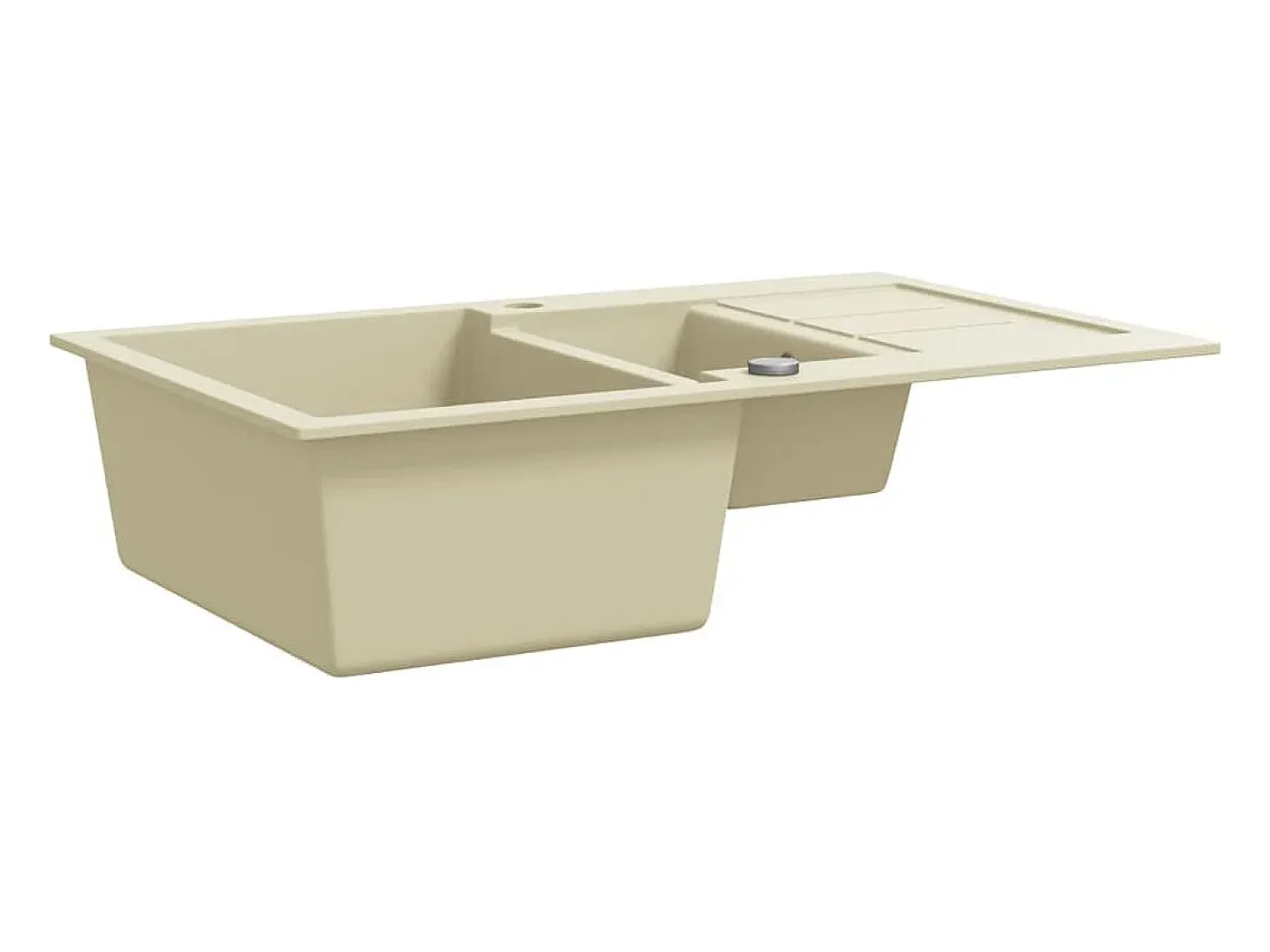 Fregadero de cocina de granito con dos senos beige ES105986