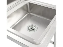 Fregadero de cocina Fregadero individual Acero inoxidable