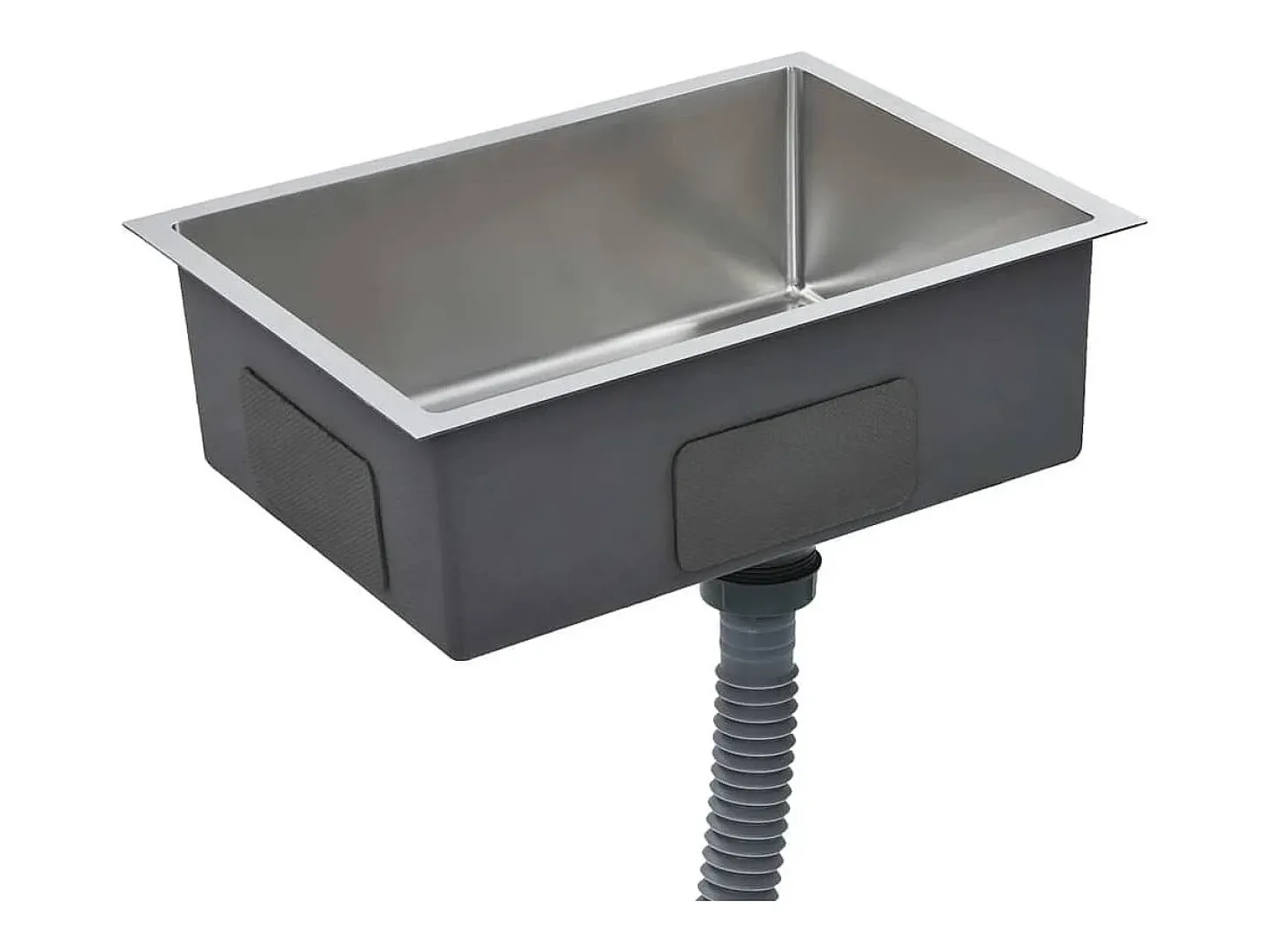Fregadero de cocina hecho a mano de acero inoxidable