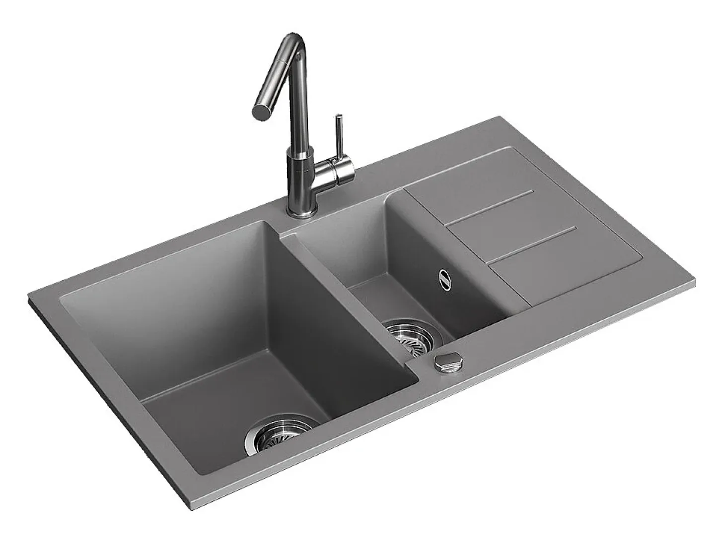 Fregadero gris 80x50x20 seattle