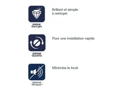 Fregadero GROHE 1 seno en acero inoxidable K700