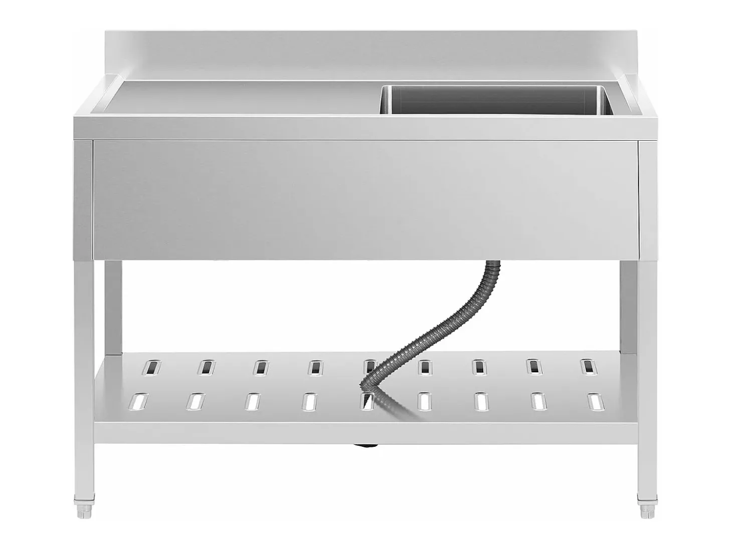 Fregadero profesional de un seno 49 x 42 x 24 cm acero inoxidable 14_0000163