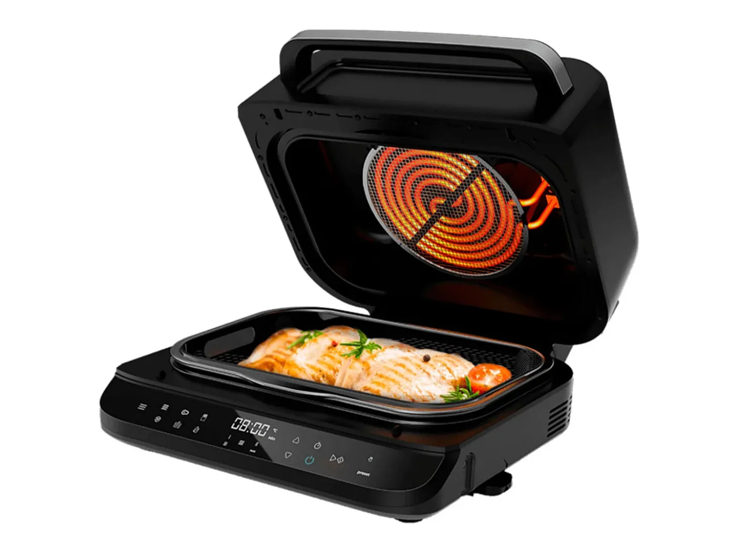 Freidora de aire Cecotec Cecofry FireDome 6000 6L 6 modos de cocinado negro