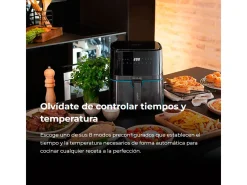 Freidora de aire Cecotec Cecofry Full lnoxBlack 5500 Pro 1700W 5,5L 8 modos de cocinado negro/inox