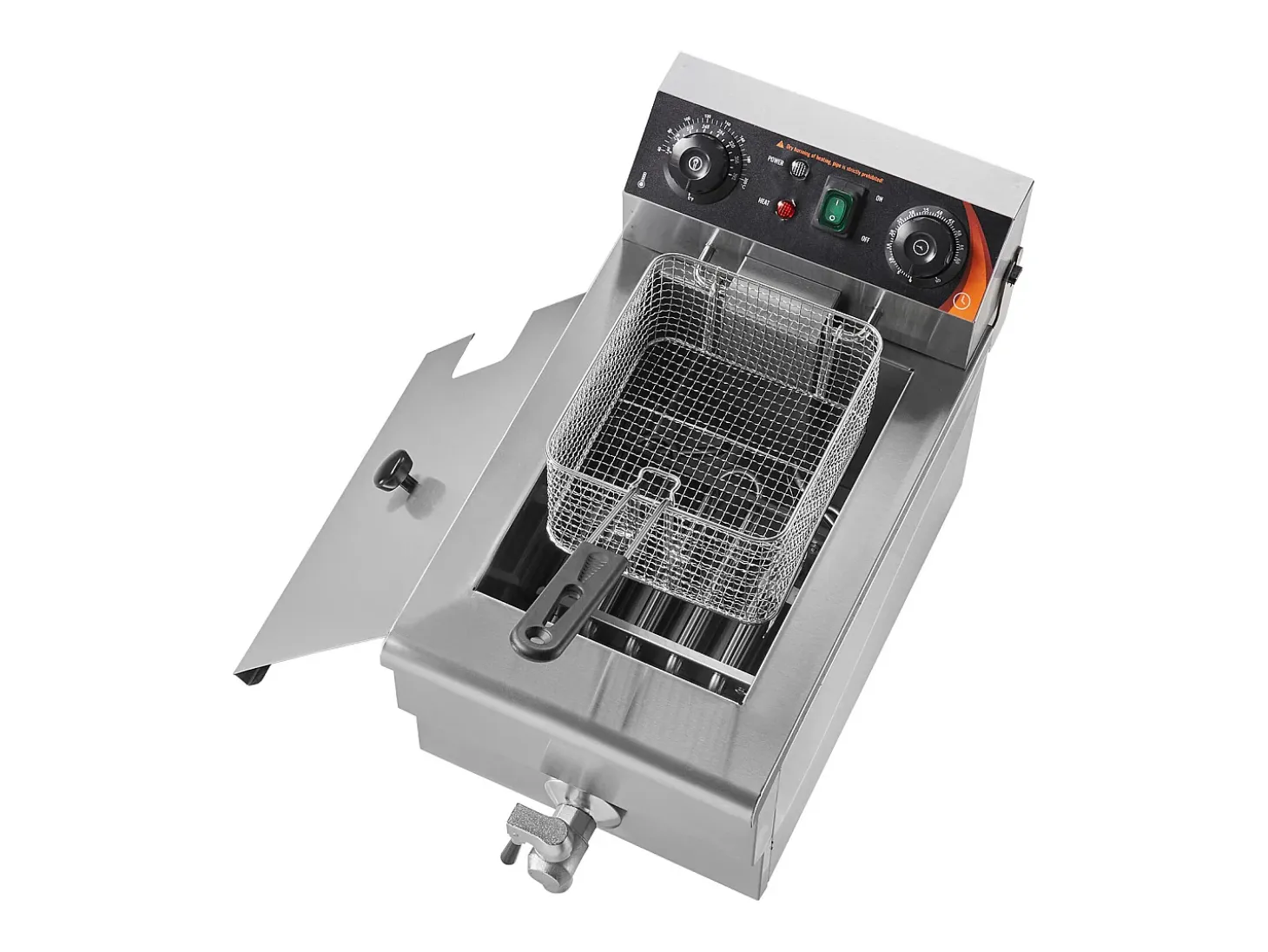 Freidora Eléctrica Comercial SucceBuy 3000 W 9 L en Acero Inoxidable Mejorada a 200 °C