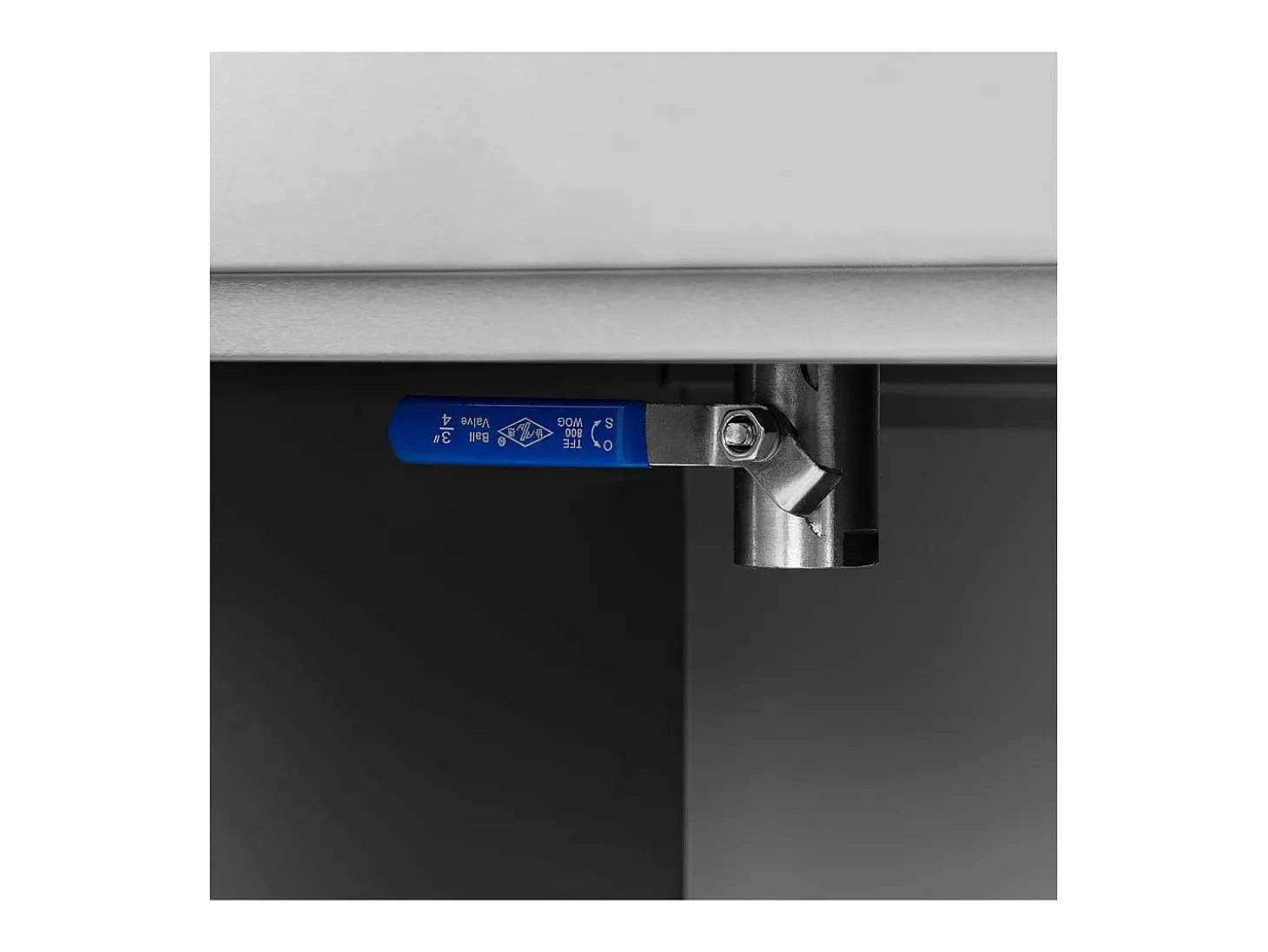 Freidora eléctrica de 13 litros 5000 vatios grifo de vaciado zona fría sobre mueble profesional de acero inoxidable 14_0003985