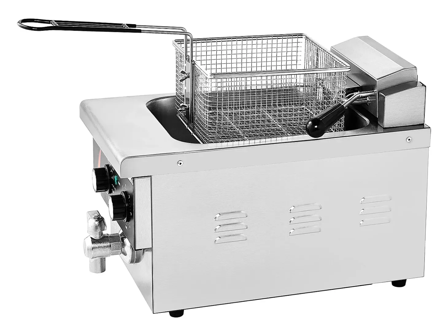 Freidora SucceBuy Comercial de Mostrador 8,5 L 1750 W, Diseñada para Uso Intensivo en Establecimientos de Comida Rápida