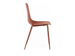 Frida - Silla de polipropileno color óxido 4 piezas