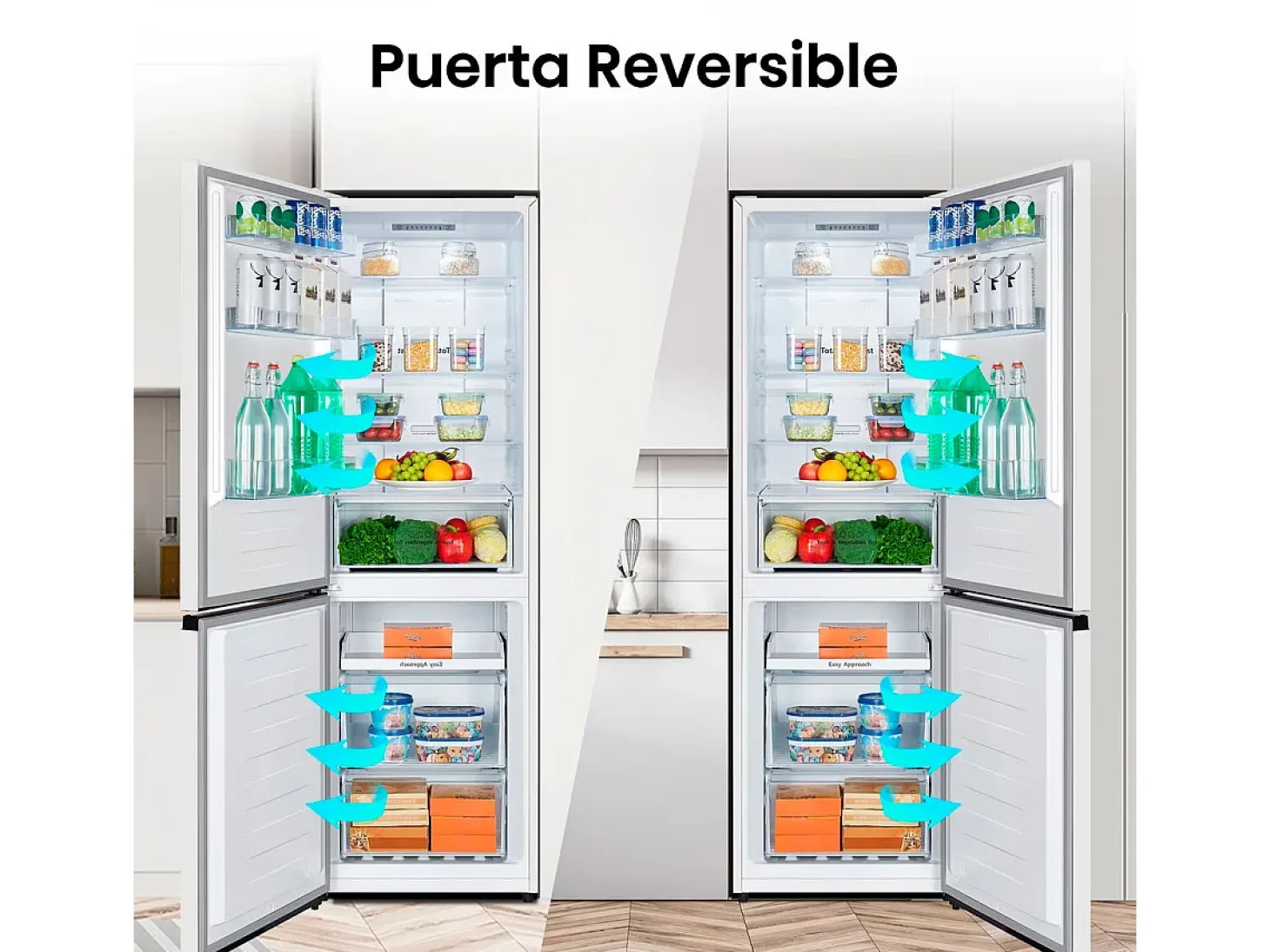 Frigorífico combi Hisense RB390N4AWE Total No Frost 304L Multi Air Flow E blanco 186 cm