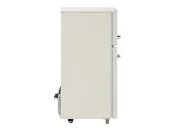 Frigorífico estilo retro de 72L con 2 puertas e iluminación LED - Congelador de 21L - Blanco