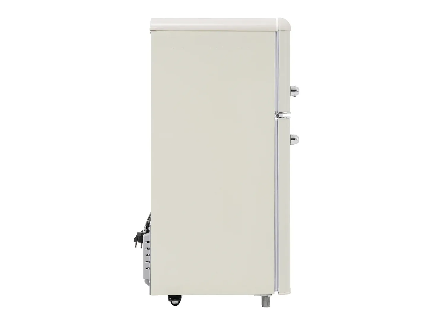 Frigorífico estilo retro de 72L con 2 puertas e iluminación LED - Congelador de 21L - Blanco