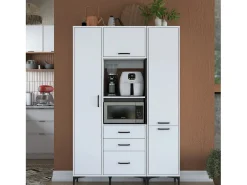Gabinete multiusos JE118 2964 Blanco 130x198.6x40 cm