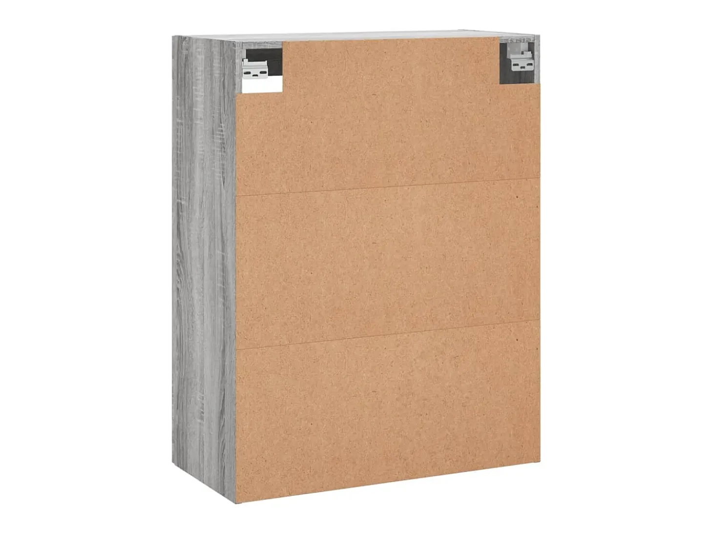 Gabinetes de pared de 2 piezas de madera de ingeniería gris Sonoma