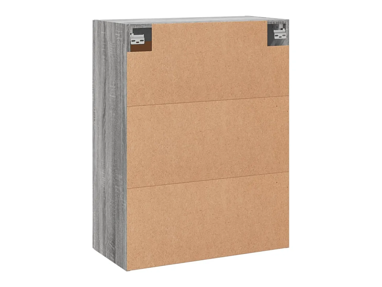 Gabinetes de pared de 2 piezas de madera de ingeniería gris Sonoma