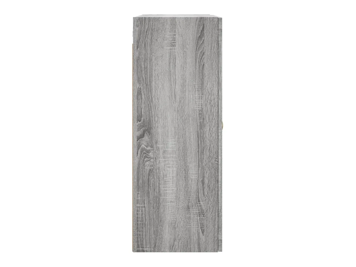Gabinetes de pared de 2 piezas de madera de ingeniería gris Sonoma