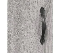 Gabinetes de pared de 2 piezas de madera de ingeniería gris Sonoma