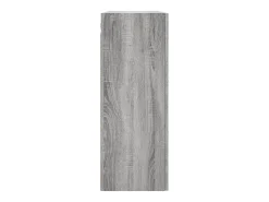 Gabinetes de pared de 2 piezas de madera de ingeniería gris Sonoma