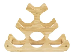 Garden Furniture - Botellero para 6 botellas bambú 35x18x25,5 cm