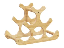 Garden Furniture - Botellero para 6 botellas bambú 35x18x25,5 cm