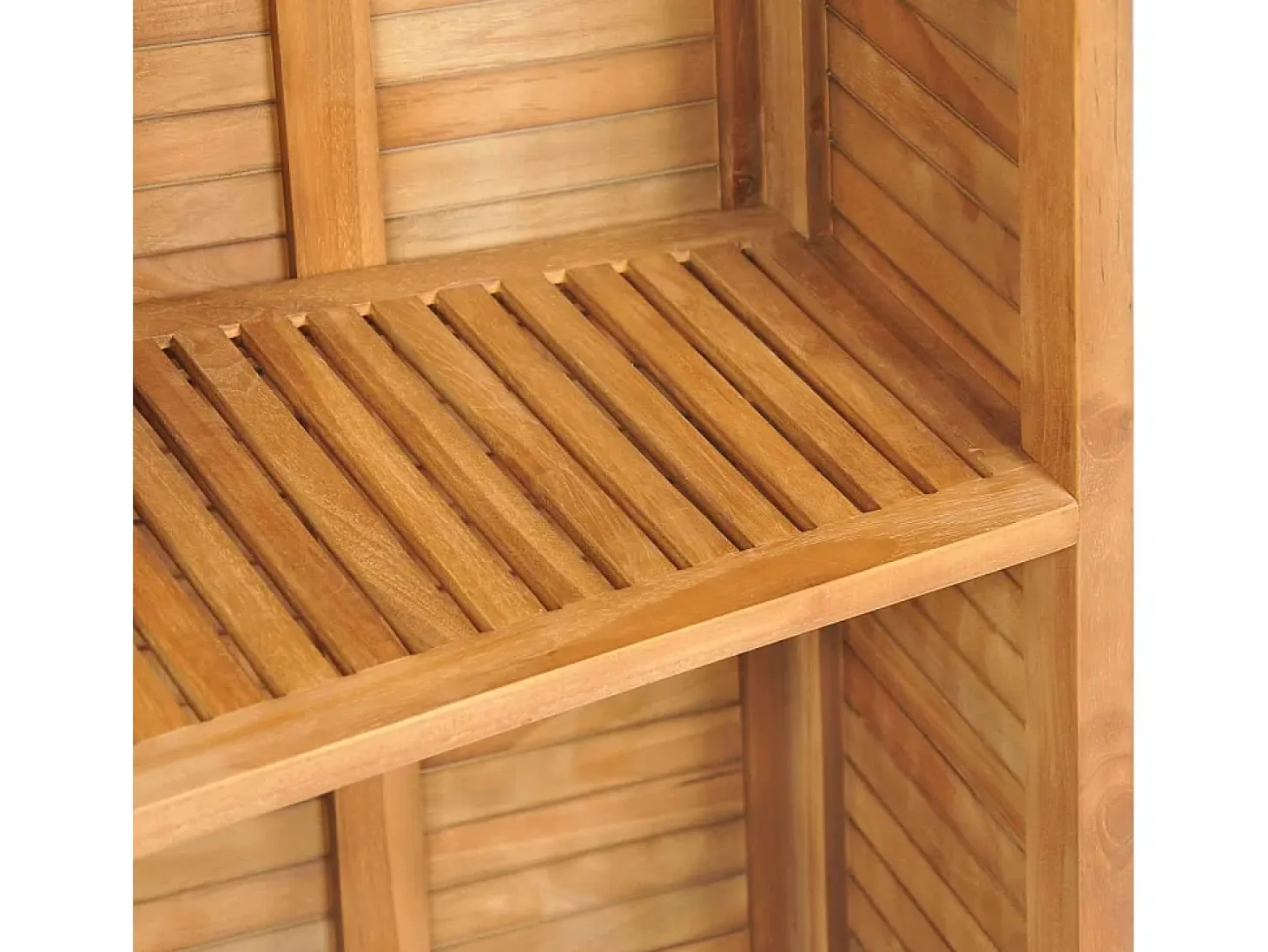 Garden Furniture - Mesa de bar plegable de madera teca maciza 155x53x105 cm