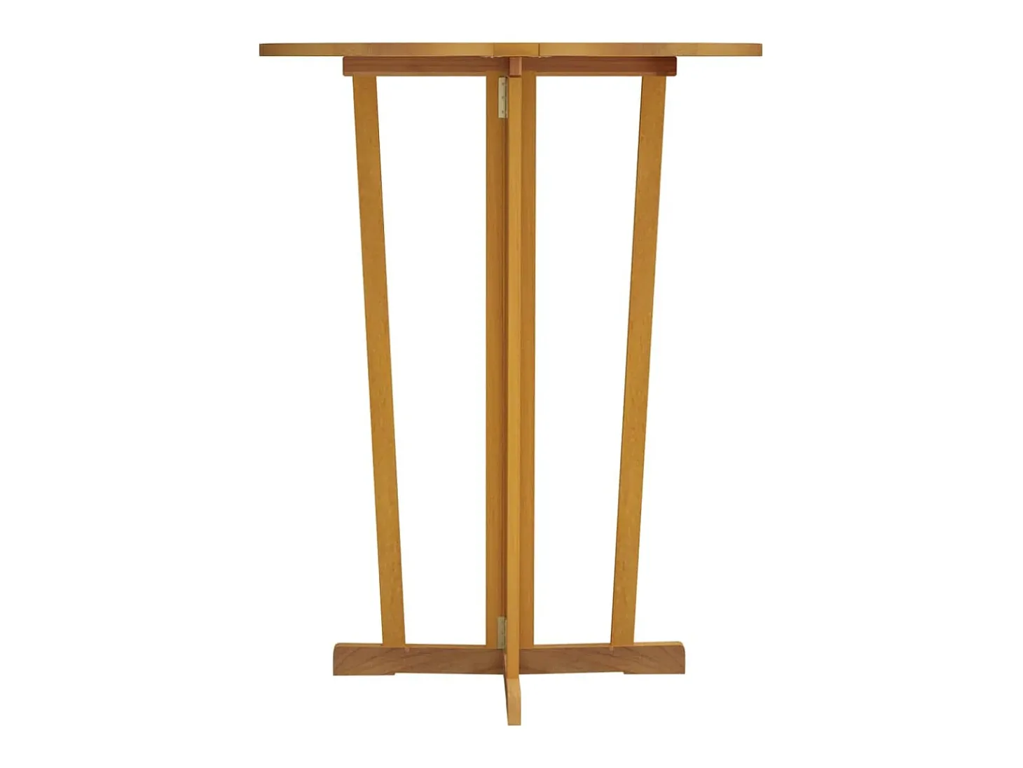 Garden Furniture - Mesa de bar plegable madera maciza de teca 90x65x105 cm