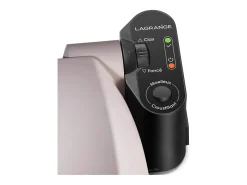 Gofrera LAGRANGE 019133 Gris Perla 1200W - Placas de Aluminio Fundido Antiadherentes, Ajuste Suave/Crujiente, Pincho para Gofres Incluido