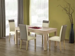 Gran mesa de comedor rectangular de roble Sonoma Aude