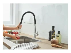 Grifo de cocina con ducha extraíble GROHE Feel Quickfix cromado