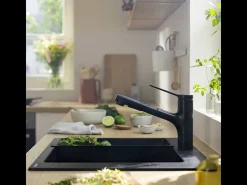 Grifo de cocina con HANSGROHE Zesis M33 150 2 chorros negro mate