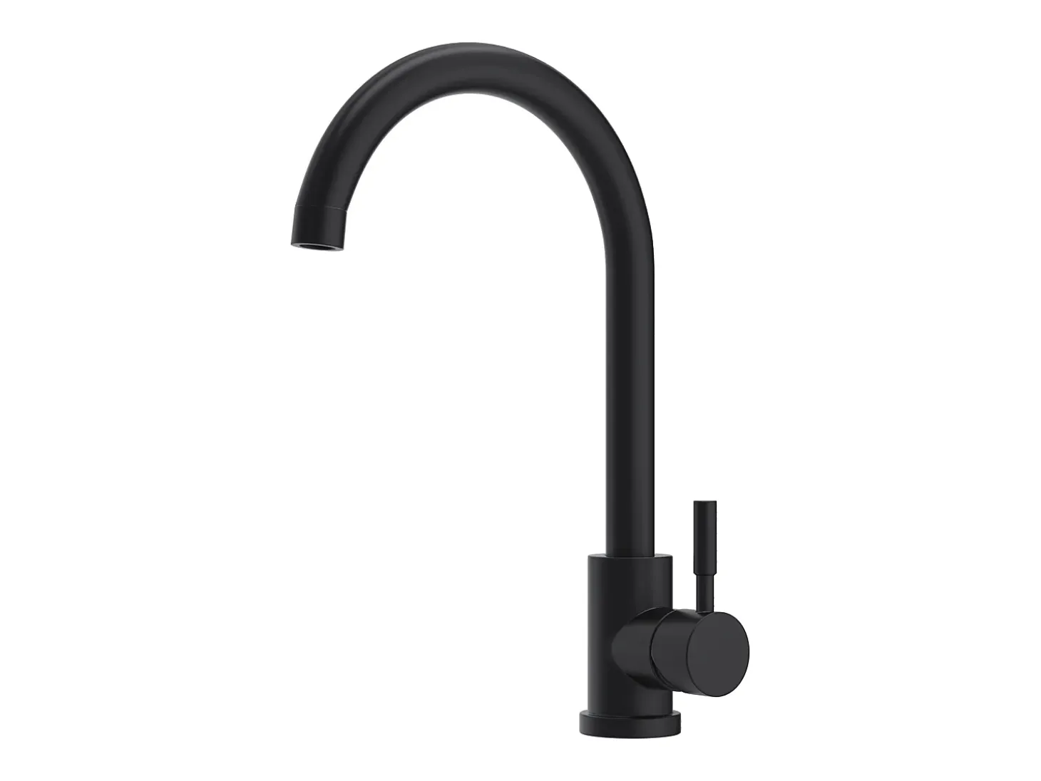 Grifo de cocina de acero inoxidable - Negro mate - ROMILY