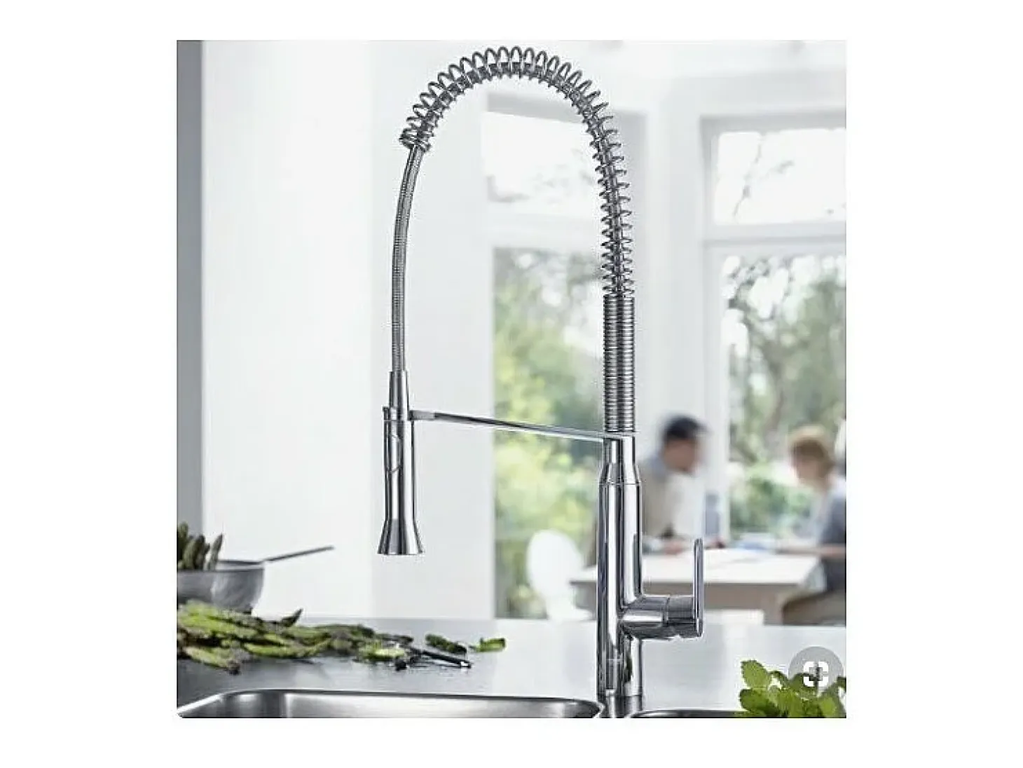 Grifo de Cocina GROHE K7 Caño Alto Cromado con Ducha Extraíble