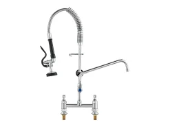Grifo de Cocina, SucceBuy Grifo de Fregadero de Cocina Comercial con Rociador de Prelavado, 66 cm de Altura