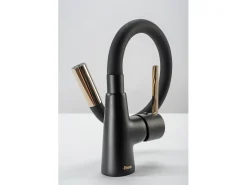 Grifo Para Cocina Rea Bateria Kuchenna Icon Black/Gold