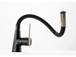 Grifo Para Cocina Rea Bateria Kuchenna Icon Black/Gold